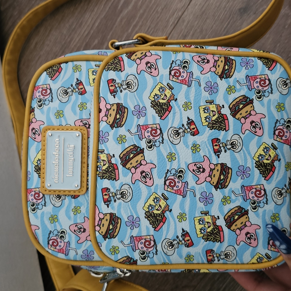 Loungefly Spongebob Squarepants Patterned Bag - Y… - image 1